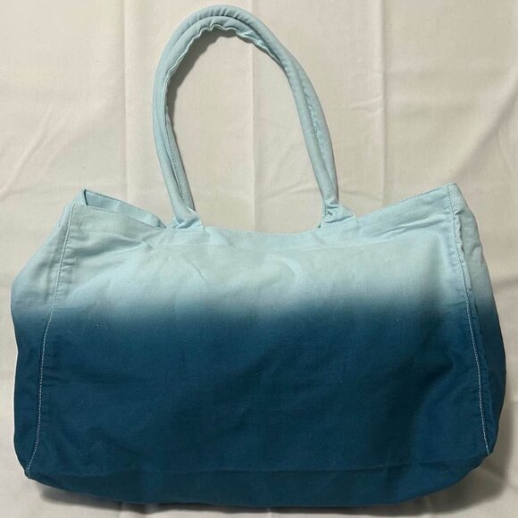 Athleta - Blue Ombre Canvas Tote Bag - Picture 2 of 3